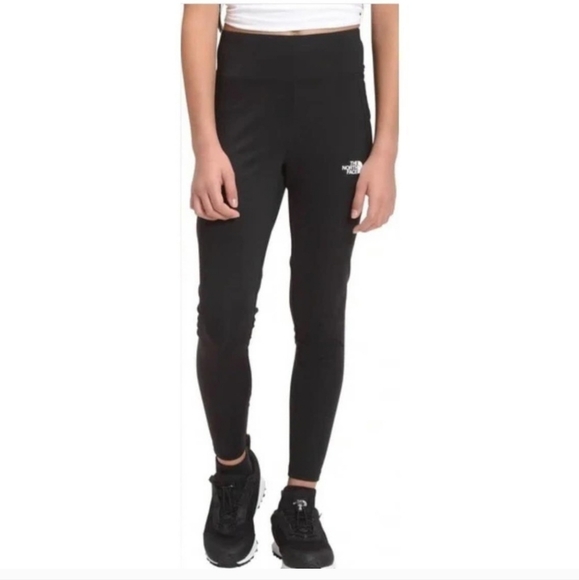 The North Face - Girls' On Mountain Tight - Black- With Pocket Size Large 14/16 - Picture 1 of 6